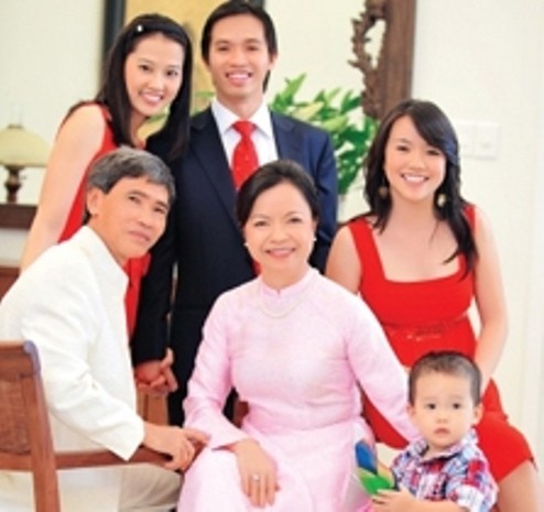 Gia đình bà Mai Thanh.